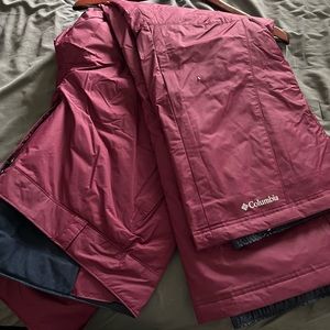 Women’s plus Columbia snow pants